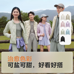 波司登 轻薄鹅绒羽绒服女短款90绒菱格纹立领修身显瘦便捷收纳零压外套