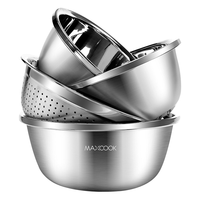 美厨 MCWA559 304不锈钢沥水盆 四件套