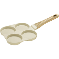 苏泊尔煎蛋锅煎蛋早餐锅鸡蛋汉堡锅蛋堡煎饼锅四孔煎锅平底锅不粘锅 两件【煎锅+防烧黑导热板】 19cm