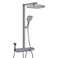 金牌厨柜方管贴墙大置物精铜花洒G-96115GL