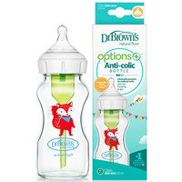 布朗博士 美国布朗博士爱宝选PLUS防胀气宽口婴儿奶瓶小狐270ml