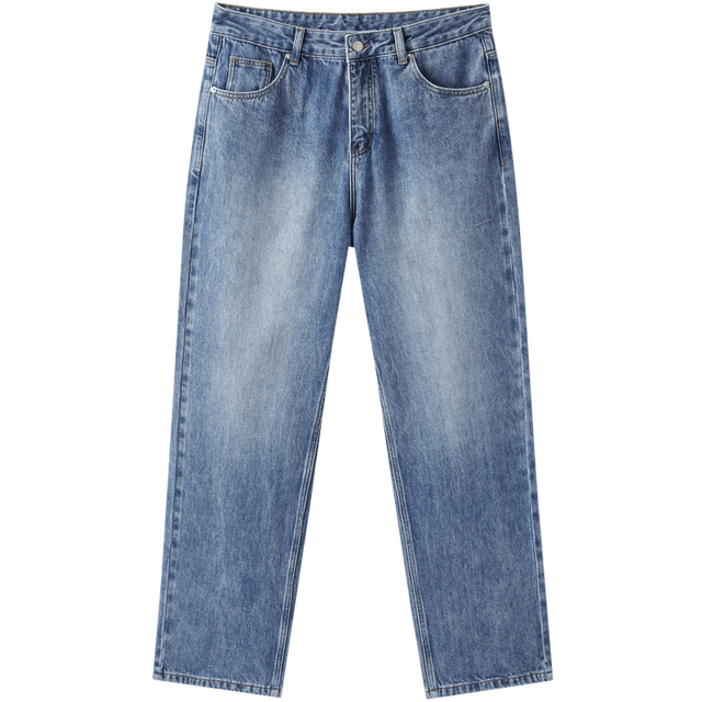 gxgjeans 美式水洗清新简约休闲牛仔裤 浅蓝色