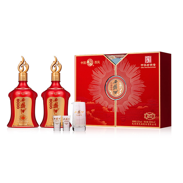 康师傅 西凤酒 52%vol 凤香型白酒 500ml*2瓶