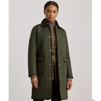 RALPH LAUREN 女款菱形绗缝长款夹克