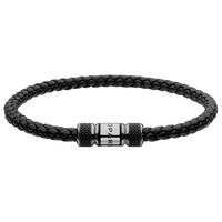 Chopard萧邦MilleMiglia黑色男女叠戴皮革手链