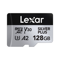 雷克沙(Lexar)TF(MicroSD)存储卡 V30 A2 读速205MB/s 无人机运动相机内存卡 畅拍4k SILVER PLUS 128g 128G