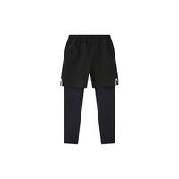 安德玛 【时尚&运动】130-170男女中大童户外休闲运动假两件裤