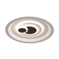 HDled吸顶灯客厅主灯卧室餐厅全屋调光灯饰包安装灯具套餐中山 星月双圆68W/三色调光/50*6cm