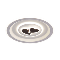 HDled吸顶灯客厅主灯卧室餐厅全屋调光灯饰包安装灯具套餐中山 星月桃心65W/三色调光/50*6cm