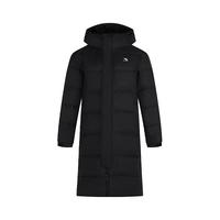 361° 羽绒服2025冬季男女同款长羽绒服常规舒适运动外套 超级黑 L