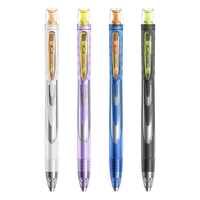 点石旋转中性笔高颜值0.5子弹头速干笔黑笔学生考试刷题办公文具签字笔0194D【银河时空舱】1笔2芯