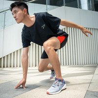 多威(Do-win)跑步鞋男女款厚底透气轻便网面休闲运动鞋慢跑通勤鞋MT32203 雾灰蓝/MT32203C 40