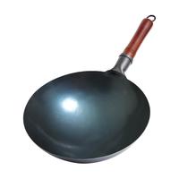 JITIECHUI 冀铁锤 章丘手工锻打铁锅 炒菜锅 无涂层物理不易粘锅煤气灶锅36无耳加