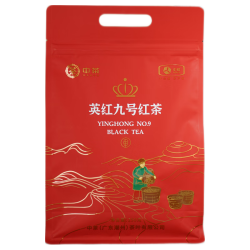 中茶 牌茶叶 广东英德红茶 2025年英红九号 一级功夫红茶袋装礼盒装 HC301英红九号 250g