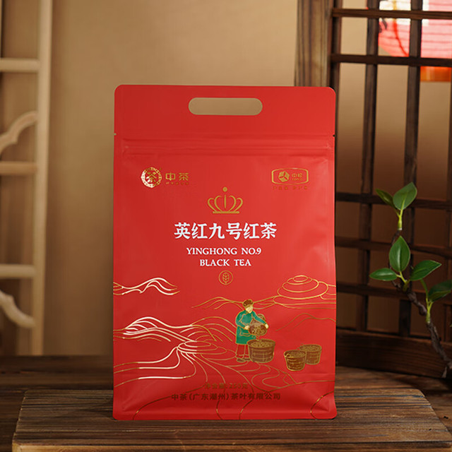 中茶 英红九号袋装 一级广东英德功夫红茶 250g
