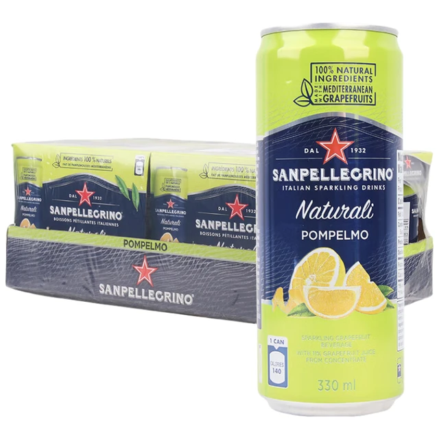 圣培露（S.Pellegrino）意大利原装进口饮料 含气柠檬果汁饮料罐