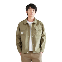 罗蒙 【挺括工装外套加绒可选】秋冬季翻领夹克外套男工装夹克外套男