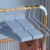 浸塑无痕防滑衣架 奶油白 30支