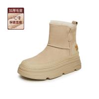 值友专享、保暖服饰、超V会员：天美意 秋冬加绒保暖户外厚底雪地靴简约休闲短靴棉靴