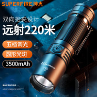 神火 强光手电筒 长续航充电式LED F1-A【15W强光-3500mAh】