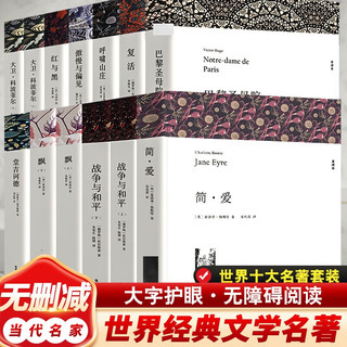  世界十大名全套13册初高中生必读名书籍