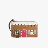 kate spade 圣诞节品牌自营OTHER小号姜饼屋牛皮革手拿包手拿钱包