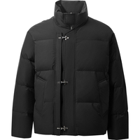 GXG 2025冬GXG男装飞机扣立领面包服保暖厚外套短款羽绒服