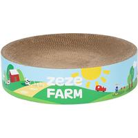 zeze猫抓板牧场系列不掉屑宠物瓦楞纸猫咪磨爪碗 农场瓦楞抓板