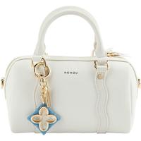 红谷包包牛皮单肩斜挎包波士顿枕头包手提女士包 H5145805 珍珠白【实用走心】