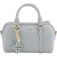 红谷包包牛皮单肩斜挎包波士顿枕头包手提女士包 H5145805 冰川蓝【实用走心送爱人】