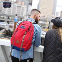 JANSPORT 微瑕双肩包 新年红(电脑隔层+水杯侧袋)