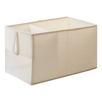 懒角落衣服收纳箱家用布艺整理盒衣柜装衣物可折叠储物箱子储物袋 中号-高款