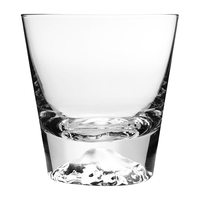 日式富士山杯玻璃杯茶杯创意冰山 水晶雪山威士忌酒杯北欧ins杯子