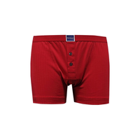 百富（BYFORD）男士平角裤棉柔软男内裤中腰四角无痕运动商场款裤衩红色MW935 MW932红色-前禁囊兜设计 XXL