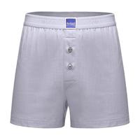 百富（BYFORD）男士平角裤棉柔软男内裤中腰四角无痕运动商场款裤衩红色MW935 MW932灰色-前禁囊兜设计 M