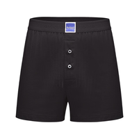 百富（BYFORD）男士平角裤棉柔软男内裤中腰四角无痕运动商场款裤衩红色MW935 MW935黑色-前禁一片布舒适 L