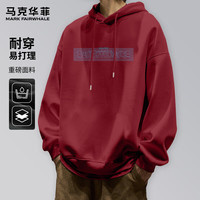 马克华菲 男款重磅厚实耐磨防风防寒加绒加厚保暖连帽卫衣（多款可选）