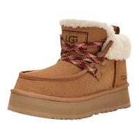 UGG秋季女士时尚舒适纯色圆头厚底保暖系带休闲懒人鞋 1143954