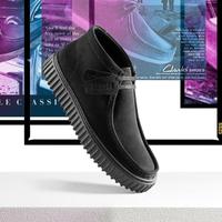 Clarks 时尚潮流复古休闲鞋舒适高帮饼干鞋休闲时装靴