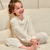 MANITO 曼尼陀 New Signature 长绒棉儿童针织家居服套装童装 彩虹字母 150 cm