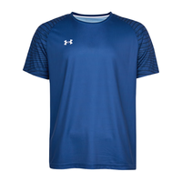 安德玛UNDER ARMOUR运动休闲篮球跑步速干透气男女T恤短裤套装24500509 学院蓝T恤 4XL