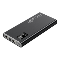 品陆 充电宝50000毫安时超级快充超自带线薄小巧便捷大容量移动电源适用苹果PD快充安卓小米所有手机 炫酷黑【超级快充自带线】提速300% 适用于华为手机苹果OPPO一加vivo小米安卓