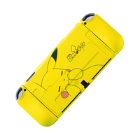 丸图 Switch OLED分体式保护壳oled游戏机保护套全包围喷油款防摔防污渍卡通手柄软壳 oled 萌萌皮卡丘保护壳【喷油款】膜+帽 OLED