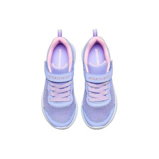 Skechers斯凯奇童鞋2022年春季新款儿童运动鞋透气男女童跑步鞋中大童网鞋休闲鞋312012L 粉红色/多彩色/女童/PKMT 30 白色/银色/女童/WSL 32