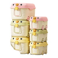 友耐（YOUNAL）儿童玩具收纳箱家用带滑轮大容量宝宝衣服零食书本整理箱储物盒筐 糖果绿 【大号】长49*宽34*高26.5cm