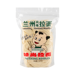 味尚 兰州风味拉面面条半干面条凉拌炒面挂面非油炸方便速食2.4斤/袋