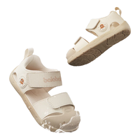 巴拉巴拉 宝宝学步鞋儿童凉鞋鞋子婴儿男童鞋2024夏透气魔术贴208224145203 白色调00311 23码(脚长13.8/内长15.2)