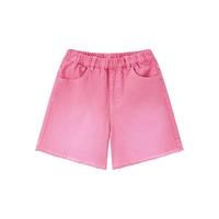 Mini Peace MiniPeace太平鸟童装夏新女童牛仔中短裤F2HBE2A09 粉红色 110cm