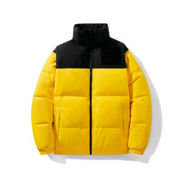 Reshake冬季面包服户外通勤保暖御寒锁温拼接撞色90白鹅绒厚立领羽绒服