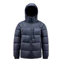 君羽户外羽绒服男加厚800蓬松度白鹅绒运动保暖连帽鹅绒服F52139 深蓝色 M【白鹅绒188克】